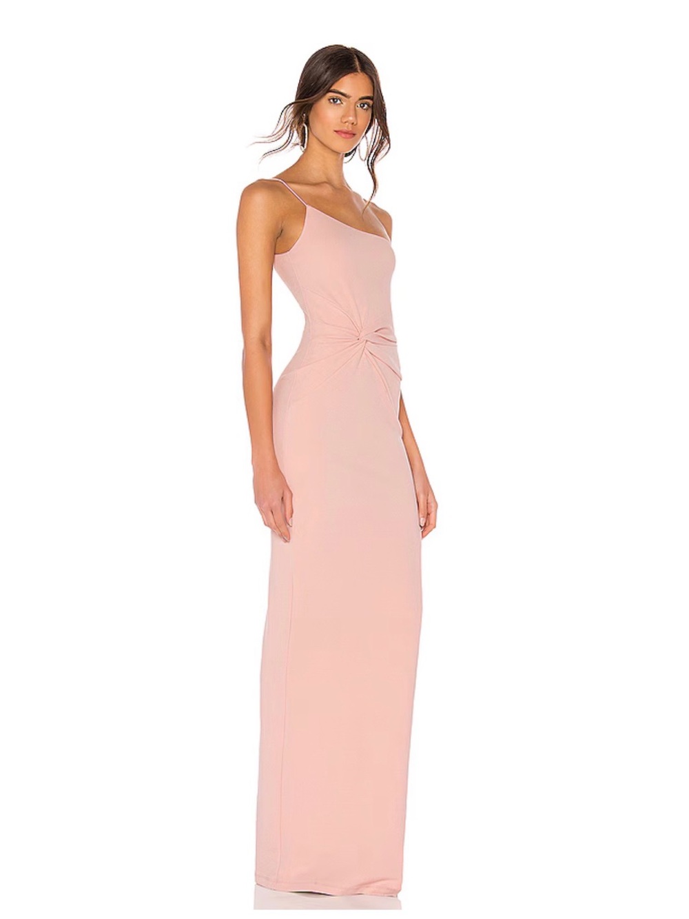 Revolve Nookie Lust One Shoulder Gown in Blush Small - Picture 2 of 3